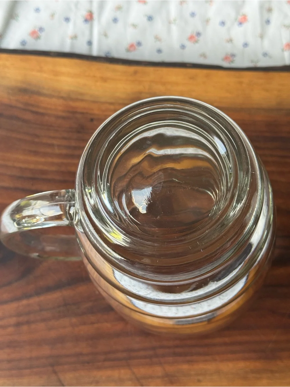 Vintage Glass Beehive Pitcher